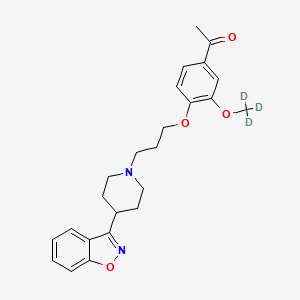 Chemical structure of Iloperidone-d3