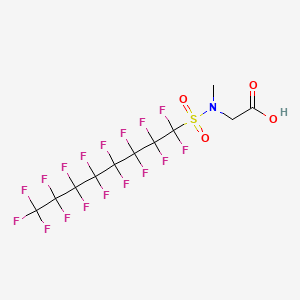Chemical structure of 2-(N-Methylperfluorooctanesulfonamido)acetic Acid