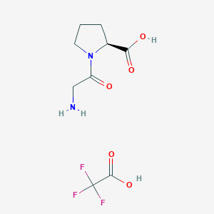Chemical structure of Glycyl-L-Proline (trifluoroacetate salt)