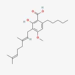 Chemical structure of Cannabigerolic Acid monomethyl ether