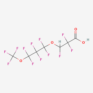 Chemical structure of 4,8-Dioxa-3H-perfluorononanoic Acid