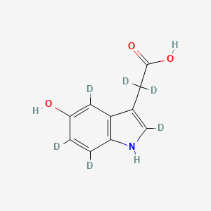 Chemical structure of 5-hydroxy Indole-3-acetic Acid-d6