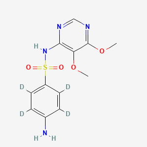 Chemical structure of Sulfadoxin-d4