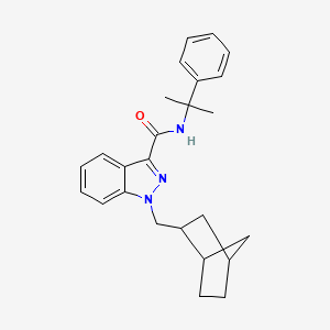 Chemical structure of CUMYL-NBMINACA