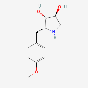 Chemical structure of Deacetylanisomycin