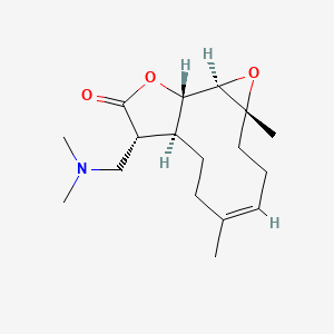 Chemical structure of Dimethylamino Parthenolide
