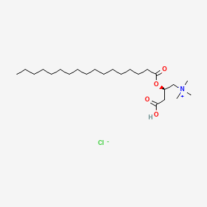 Chemical structure of Heptadecanoyl-L-carnitine (chloride)