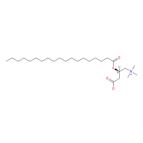 Chemical structure of Nonadecanoyl-L-carnitine (chloride)