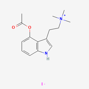 Chemical structure of 4-acetoxy TMT (iodide)