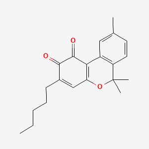 Chemical structure of ortho-CBNQ