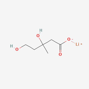 Chemical structure of Mevalonate (lithium salt)