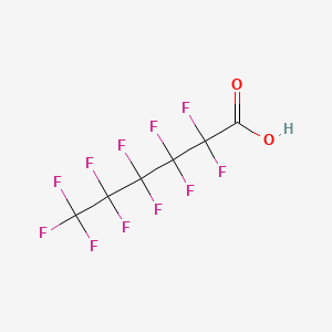 Chemical structure of Perfluorohexanoic Acid