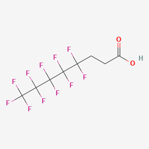 Chemical structure of 2H,2H,3H,3H-Perfluorooctanoic Acid