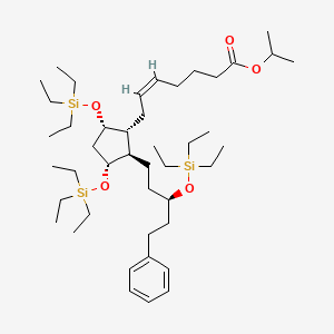 Chemical structure of Latanoprost tris(triethylsilyl) ether