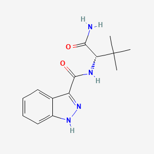 Chemical structure of ADB-INACA