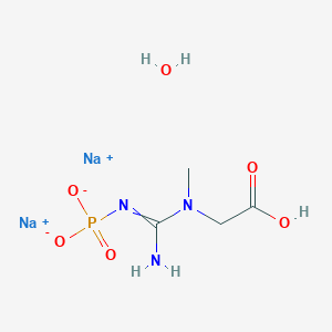 Chemical structure of Creatine Phosphate (sodium salt hydrate)