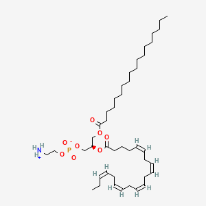 Chemical structure of 1-Stearoyl-2-Eicosapentaenoyl-sn-glycero-3-PE