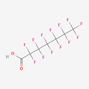 Chemical structure of Perfluoroheptanoic Acid