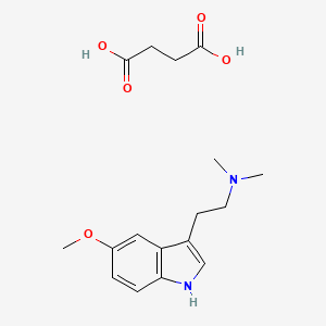 Chemical structure of Mebufotenin succinate