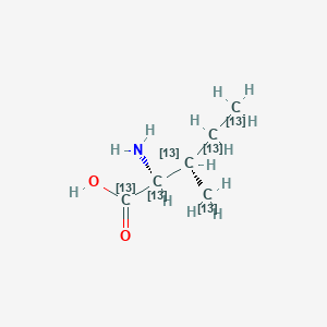 Chemical structure of L-Isoleucine-13C6
