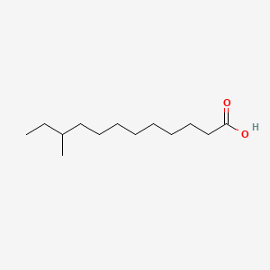Chemical structure of 10-methyl Lauric Acid