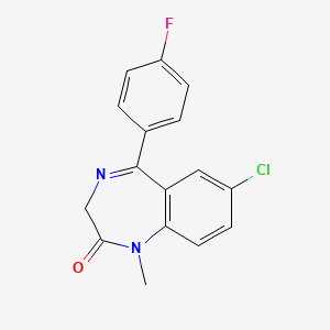 Chemical structure of 4'-fluoro Diazepam