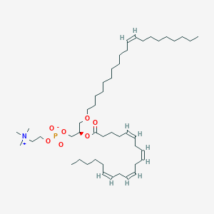 Chemical structure of 1-1(Z)-Octadecenyl-2-Adrenoyl-sn-glycero-3-PC