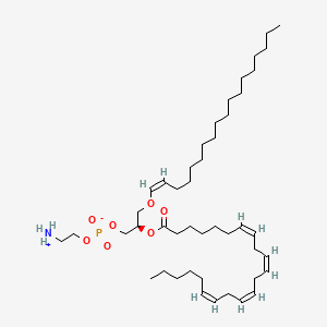 Chemical structure of 1-1(Z)-Octadecenyl-2-Adrenoyl-sn-glycero-3-PE