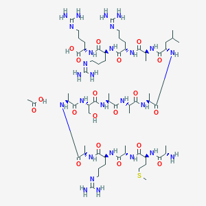 Chemical structure of AMARA Peptide (trifluoroacetate salt)