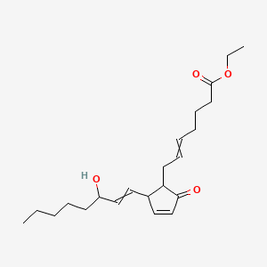 Chemical structure of Prostaglandin A2 ethyl ester