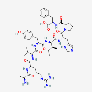 Chemical structure of Angiotensin A (trifluoroacetate salt)