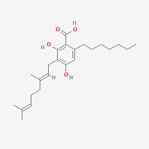 Chemical structure of CBGPA