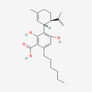 Chemical structure of CBDHA
