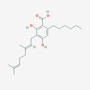 Chemical structure of CBGHA