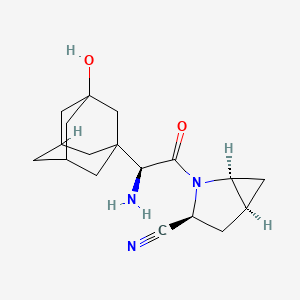 Chemical structure of 2-nonyl-3-hydroxy-4-Quinolone-d4