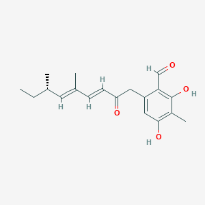 Chemical structure of (-)-11-nor-9-carboxy-δ8-Tetrahydrocannabivarin