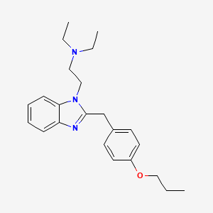 Chemical structure of Protodesnitazene (citrate)