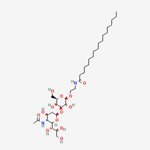Chemical structure of Ganglioside GM4 (chicken egg) (ammonium salt)