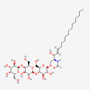 Chemical structure of Globotriaosylceramide (hydroxy) (porcine RBC)