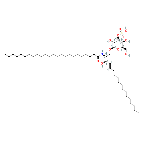Chemical structure of Sulfatide (bovine) (sodium salt)
