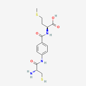 Chemical structure of FTase Inhibitor II (trifluoroacetate salt)