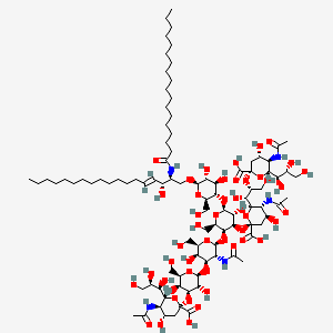 Chemical structure of Ganglioside GT1b (bovine) (sodium salt)