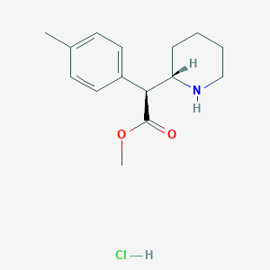 Chemical structure of (±)-threo-4-Methylmethylphenidate (hydrochloride)