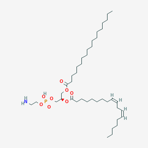 Chemical structure of 18:0-18:2 PE
