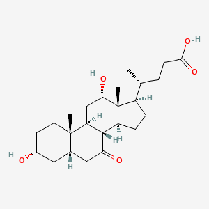 Chemical structure of 7-Ketodeoxycholic acid