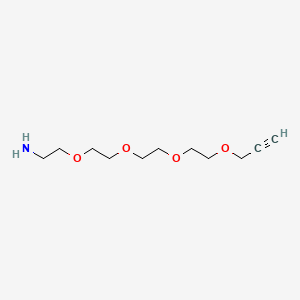 Chemical structure of Alkyne-PEG4-amine