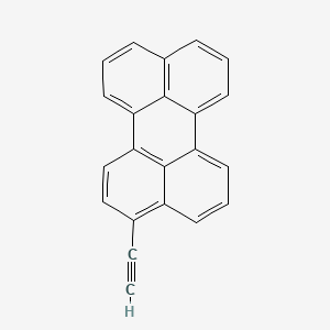 Chemical structure of 3-Ethynylperylene