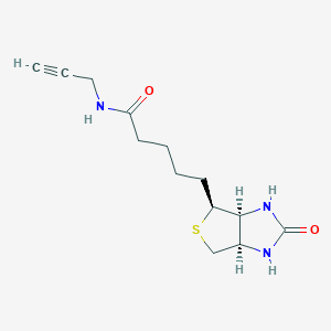 Chemical structure of Biotin alkyne