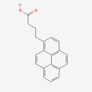 Chemical structure of Pyrenebutyric acid