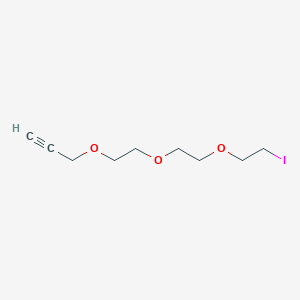 Chemical structure of Propargyl-PEG3-I